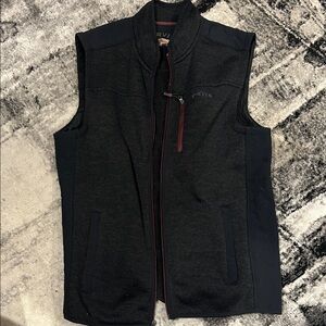 Orvis Men's Black Quilted Fleece Vest L